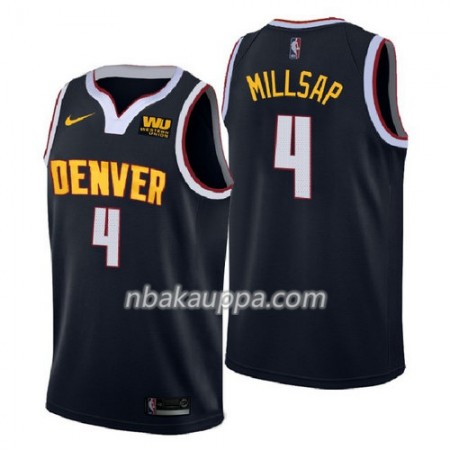 Denver Nuggets Paul Millsap 4 2018-2019 Nike Navy Pelipaidat Swingman - Miesten